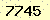 請輸入此驗證碼 : 7745