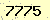 請輸入此驗證碼 : 7775