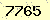 請輸入此驗證碼 : 7765