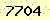 請輸入此驗證碼 : 7704