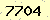 請輸入此驗證碼 : 7704