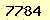 請輸入此驗證碼 : 7784