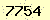 請輸入此驗證碼 : 7754