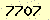 請輸入此驗證碼 : 7707