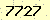 請輸入此驗證碼 : 7727