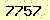 請輸入此驗證碼 : 7757
