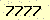 請輸入此驗證碼 : 7777