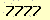 請輸入此驗證碼 : 7777