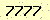 請輸入此驗證碼 : 7777