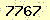 請輸入此驗證碼 : 7767