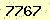 請輸入此驗證碼 : 7767