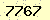 請輸入此驗證碼 : 7767