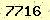 請輸入此驗證碼 : 7716