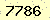 請輸入此驗證碼 : 7786