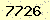 請輸入此驗證碼 : 7726