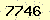 請輸入此驗證碼 : 7746