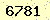 請輸入此驗證碼 : 6781