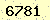 請輸入此驗證碼 : 6781