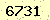 請輸入此驗證碼 : 6731