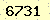 請輸入此驗證碼 : 6731