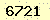 請輸入此驗證碼 : 6721