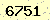 請輸入此驗證碼 : 6751