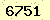 請輸入此驗證碼 : 6751