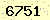 請輸入此驗證碼 : 6751
