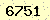 請輸入此驗證碼 : 6751