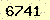 請輸入此驗證碼 : 6741