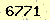 請輸入此驗證碼 : 6771