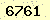 請輸入此驗證碼 : 6761
