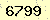 請輸入此驗證碼 : 6799
