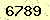 請輸入此驗證碼 : 6789