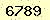 請輸入此驗證碼 : 6789