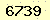 請輸入此驗證碼 : 6739