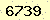 請輸入此驗證碼 : 6739