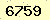 請輸入此驗證碼 : 6759