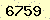 請輸入此驗證碼 : 6759