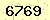 請輸入此驗證碼 : 6769