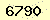 請輸入此驗證碼 : 6790