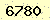 請輸入此驗證碼 : 6780