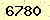 請輸入此驗證碼 : 6780
