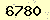 請輸入此驗證碼 : 6780