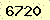 請輸入此驗證碼 : 6720