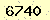 請輸入此驗證碼 : 6740