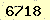 請輸入此驗證碼 : 6718
