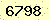請輸入此驗證碼 : 6798