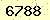 請輸入此驗證碼 : 6788