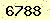 請輸入此驗證碼 : 6788